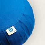 Modern Yogi Yoga Round Zafu Cushion made with 100% cotton. Royal Blue Color