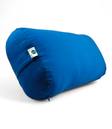 Oblong Yoga Bolster | Kapok Filled | Color Blue