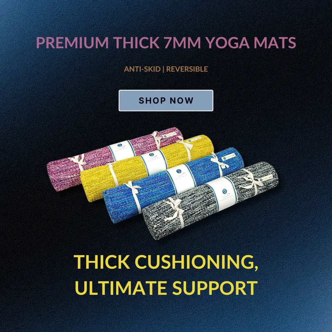 Modern Yogi Premium Thick 7MM Yoga Mats | Cotton Yoga Mats