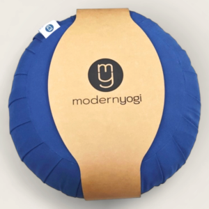 Modern Yogi Yoga Round Zafu Cushions made with 100% cotton. Royal Blue