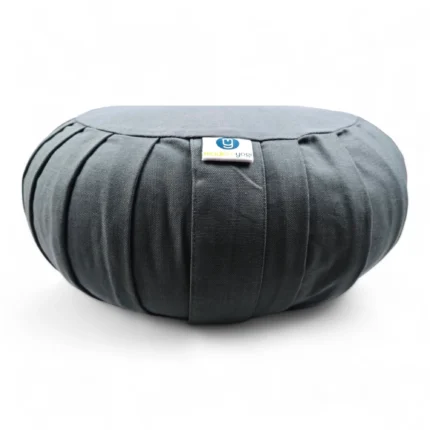 Round Zafu Cushion | Yoga Cushion | Kapok Filled | Color Gray