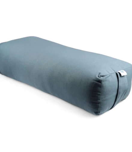 Rectangular Yoga Bolster | Kapok Filled | Color Gray