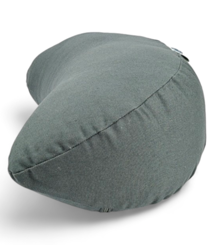 Moon Yoga Cushion| Kapok Filled | Color Gray