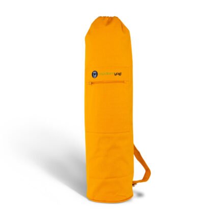 Premium Thick Cotton Yoga Mat bag | Drawstring Bag | Color Mustard