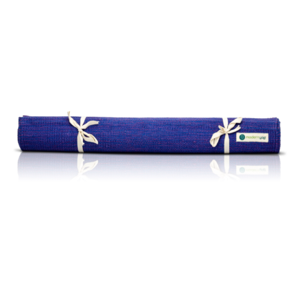 3MM Premium Thick Cotton Yoga Mat - Lilac Indigo | Folded