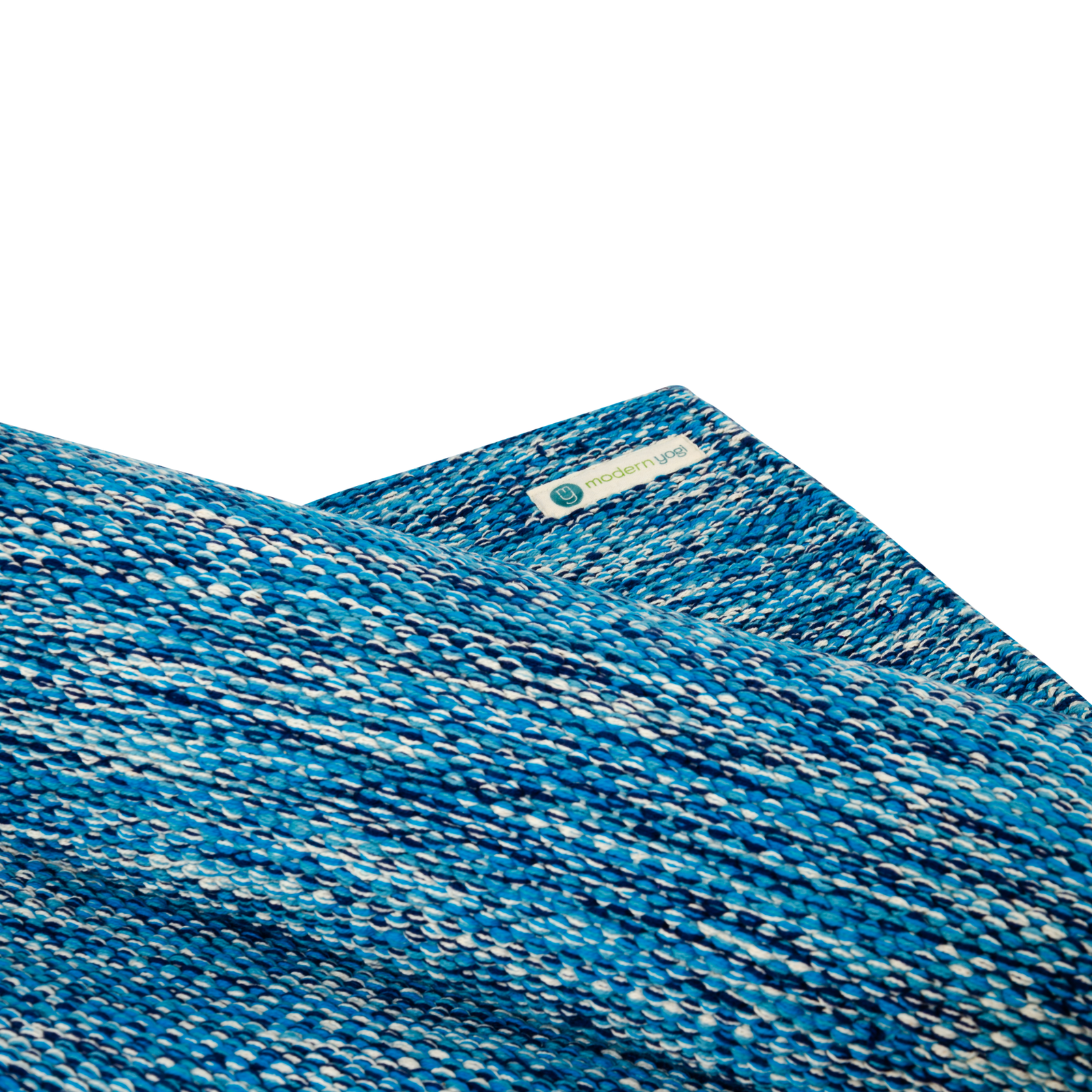 7MM Premium Thick Cotton Yoga Mat - Arctic Sky | Folded