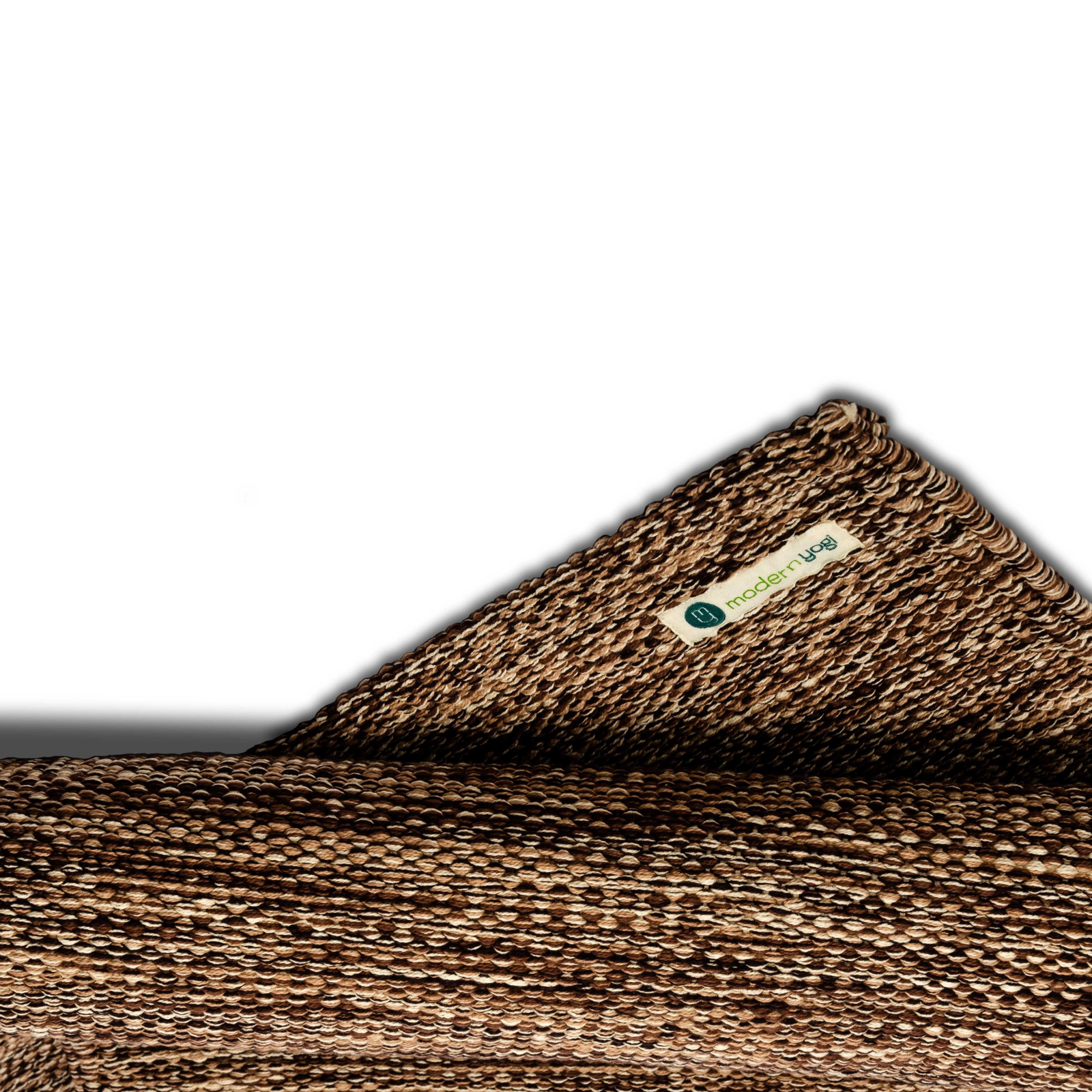 7MM Premium Thick Cotton Yoga Mat - Desert Sand | Folded