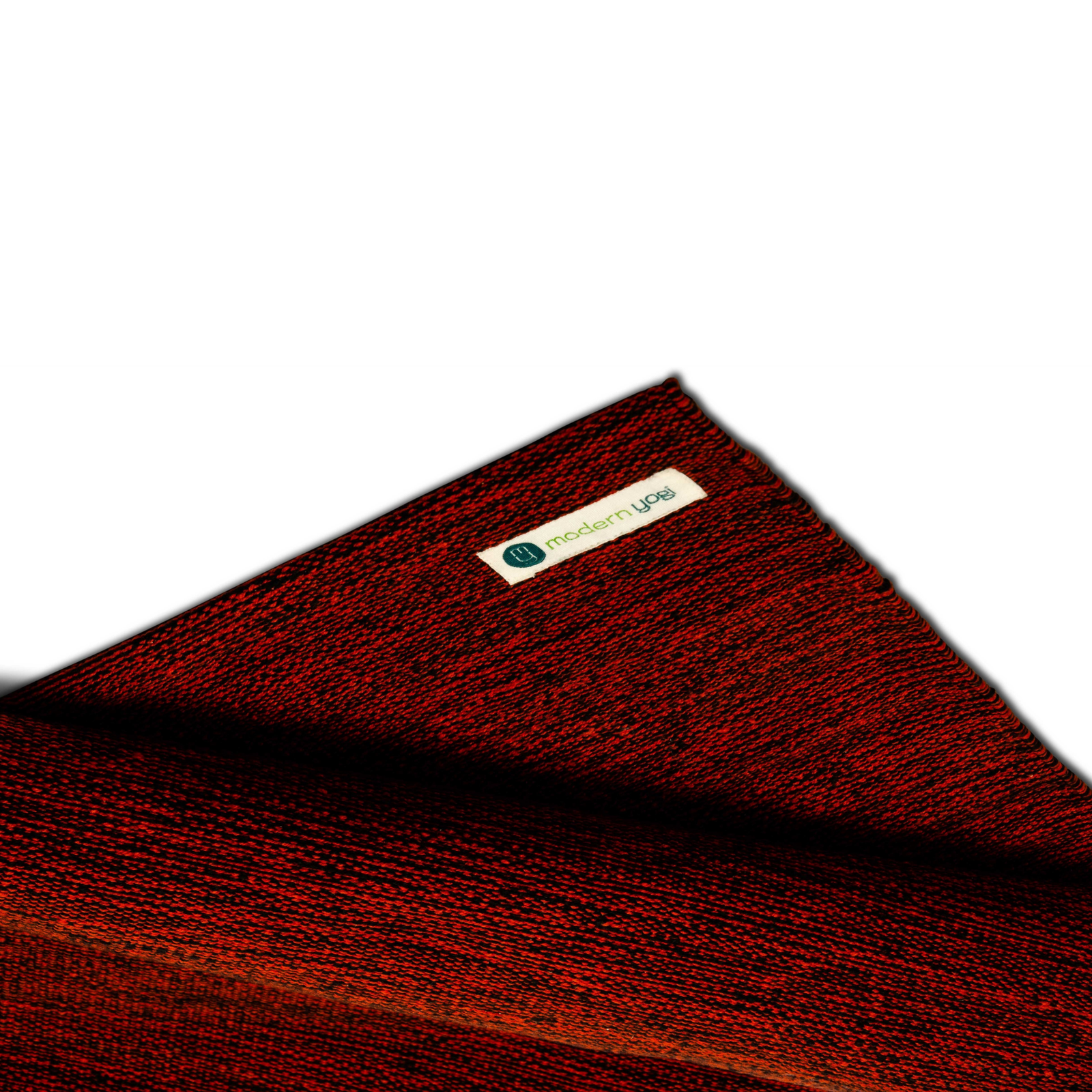 3MM Premium Thick Cotton Yoga Mat - Crimson Red | Folded